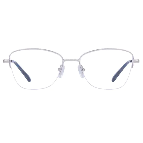 Square Silver Eyeglasses