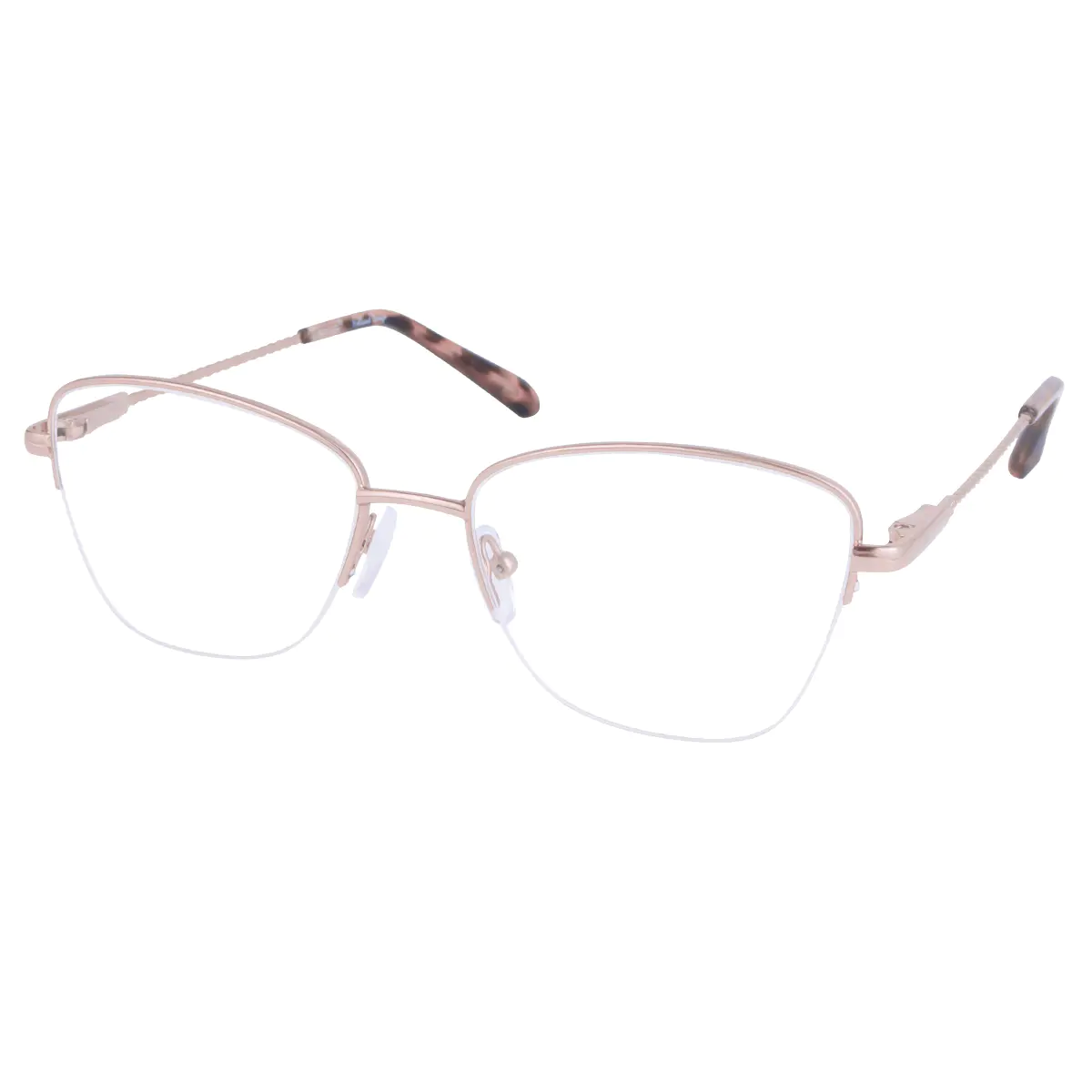 Square Gold Eyeglasses