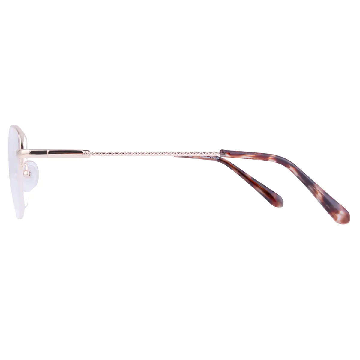 Square Gold Eyeglasses