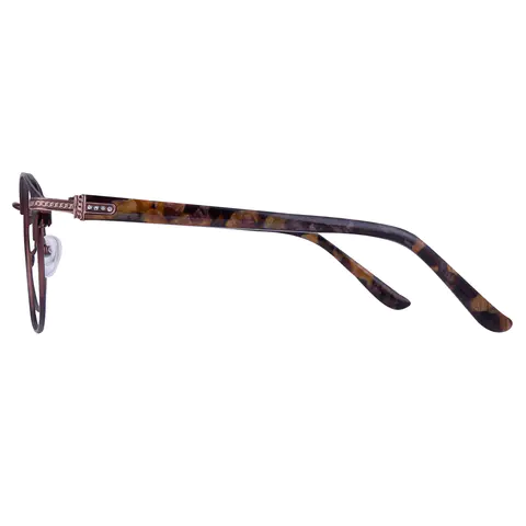 Round Brown Eyeglasses
