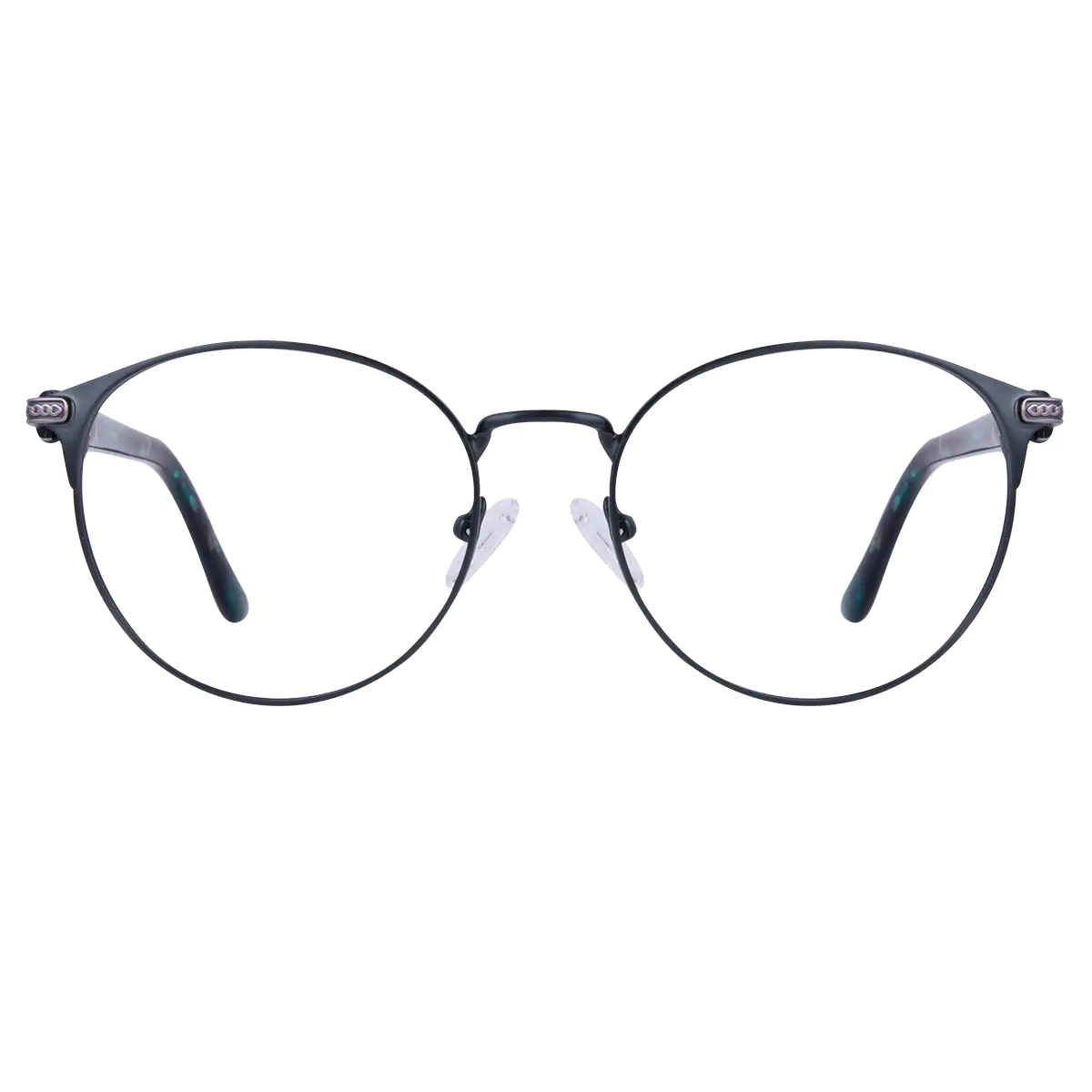Round Grey Eyeglasses