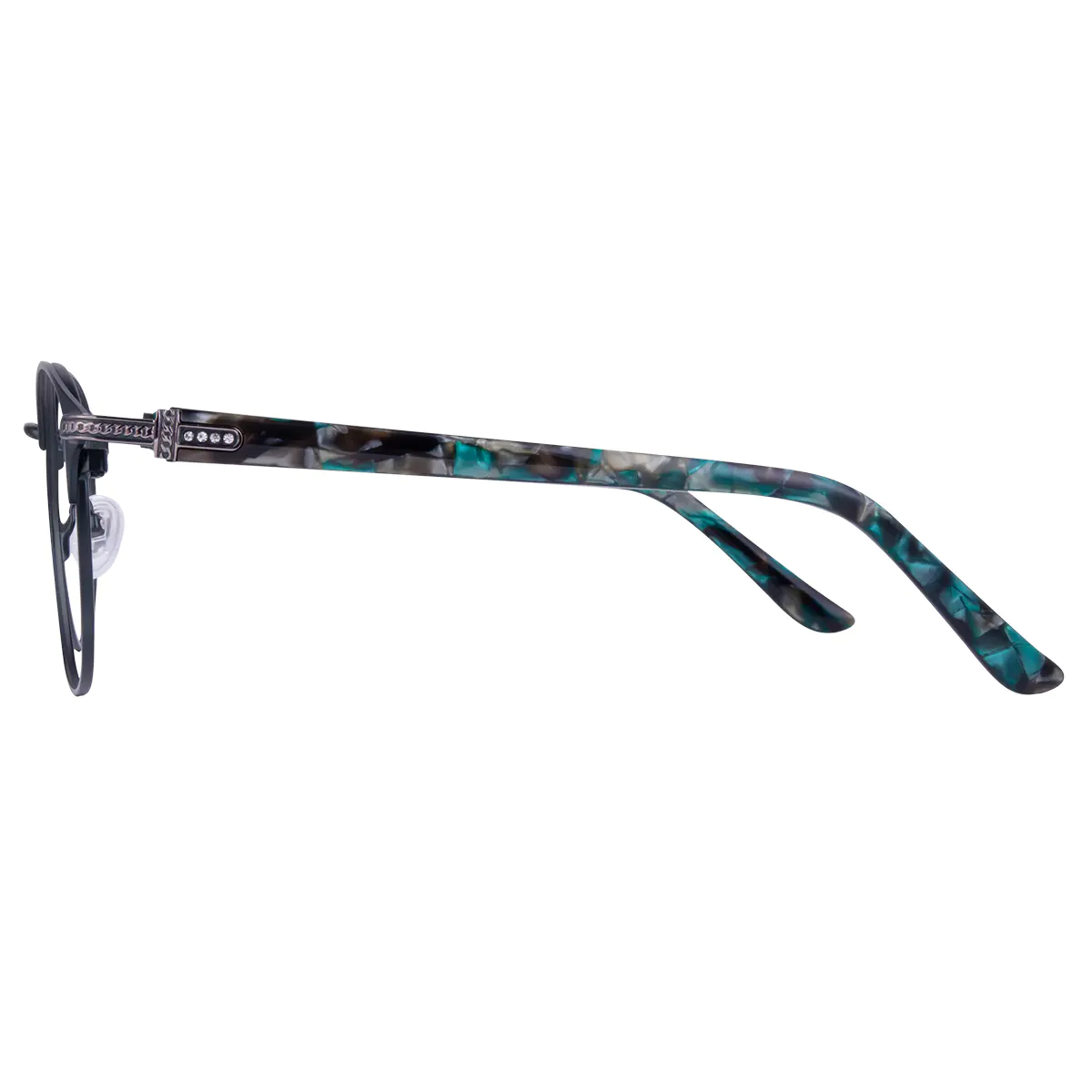 Round Grey Eyeglasses