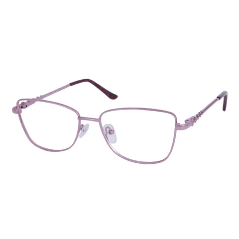 Square Pink Eyeglasses