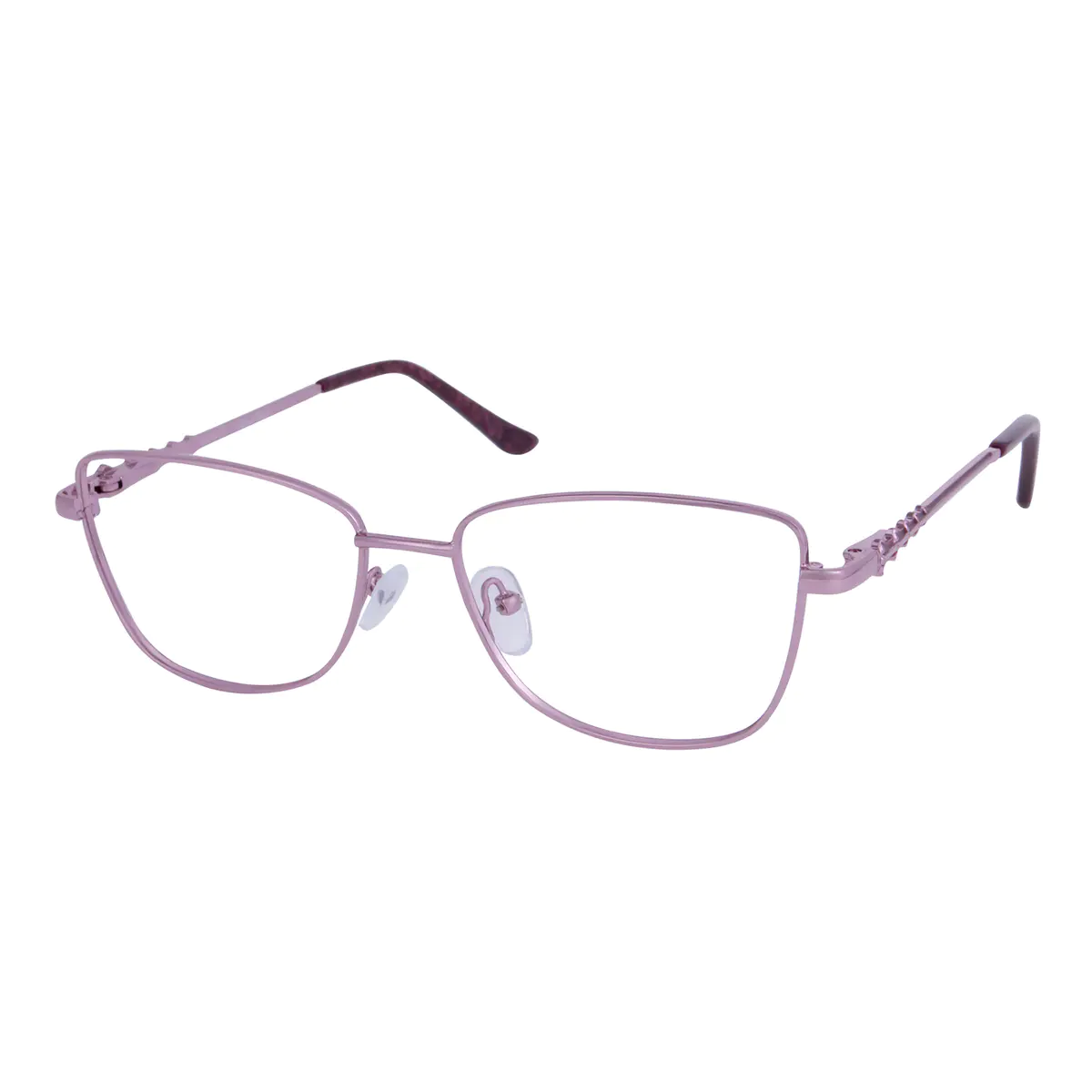 Square Pink Eyeglasses