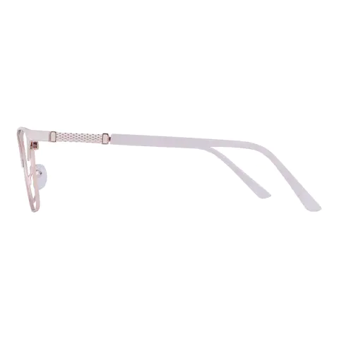 Browline Gold/White Eyeglasses