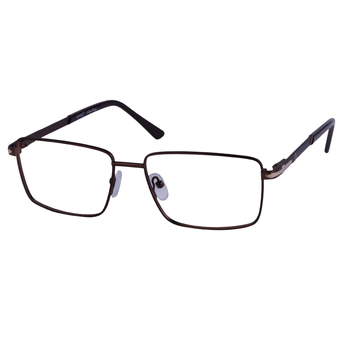 Rectangle Brown Eyeglasses