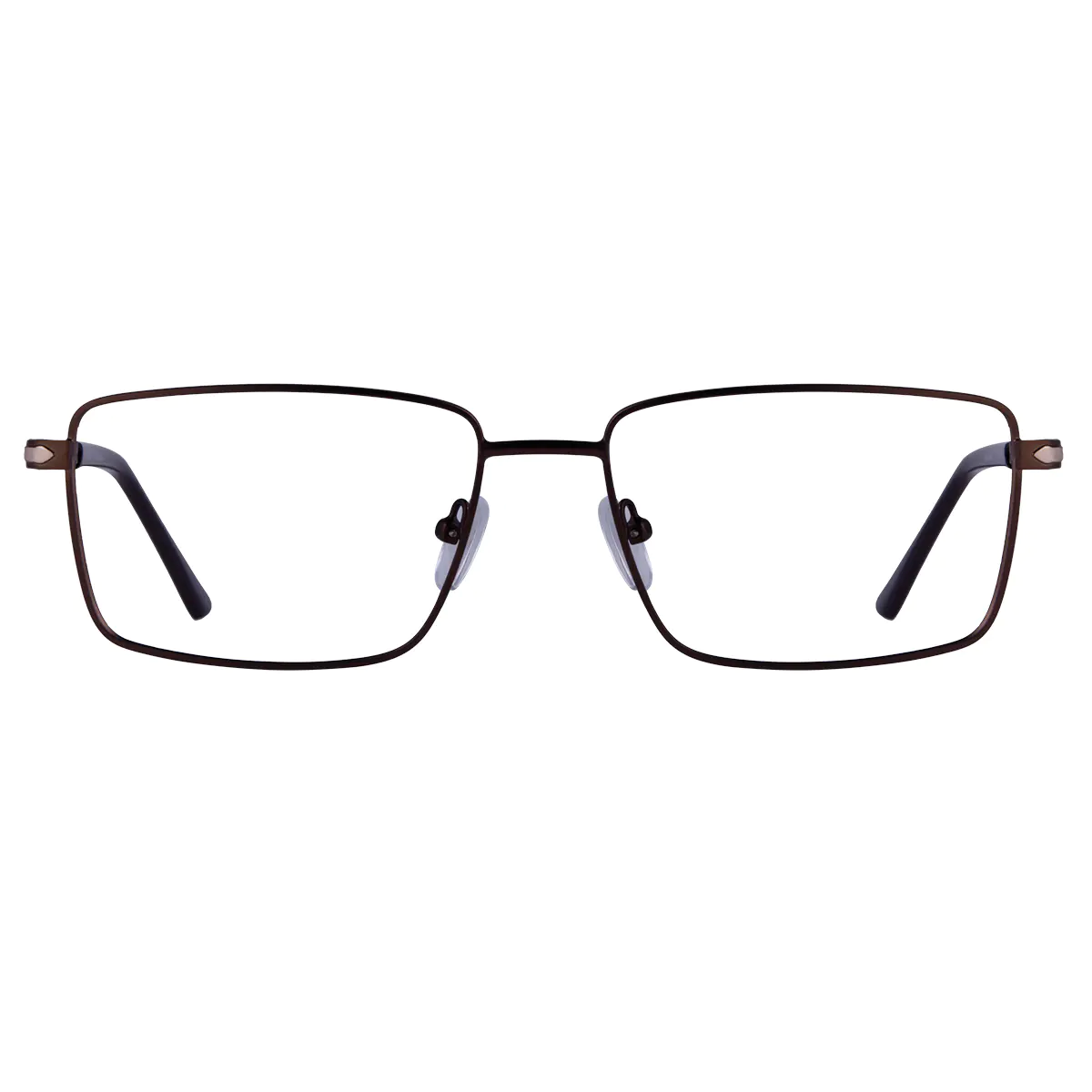 Rectangle Brown Eyeglasses