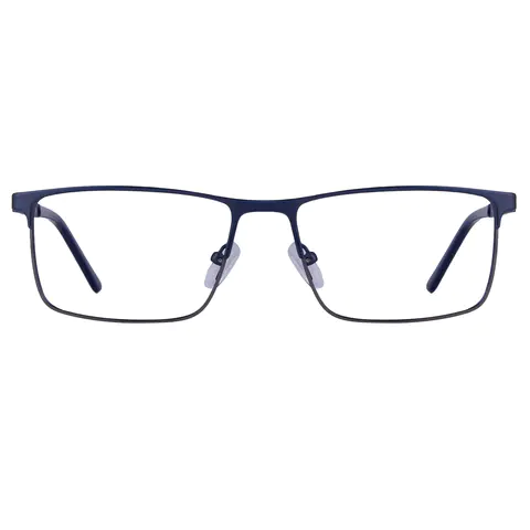 Rectangle Blue Eyeglasses