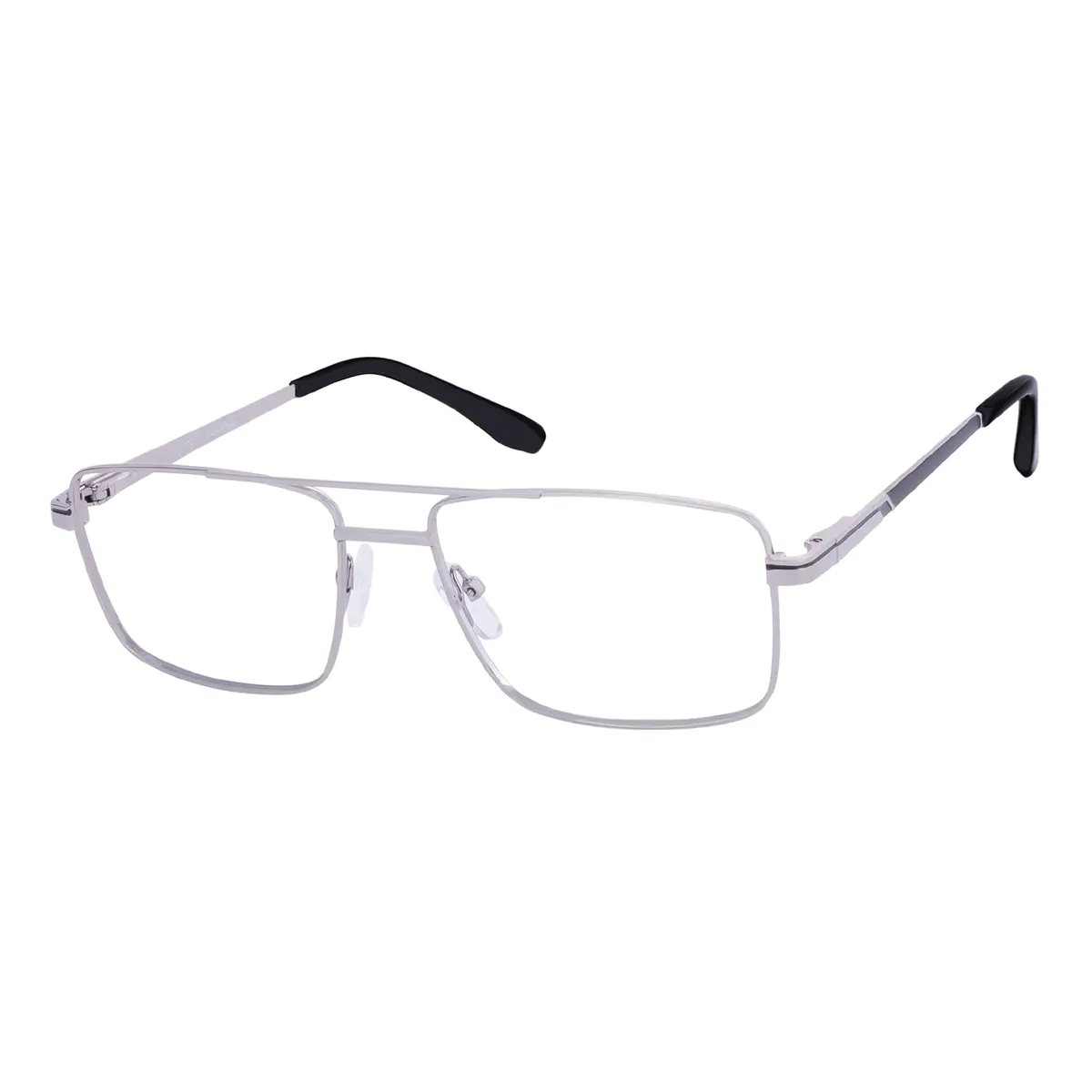 Rectangle Silver Eyeglasses