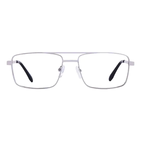 Rectangle Silver Eyeglasses