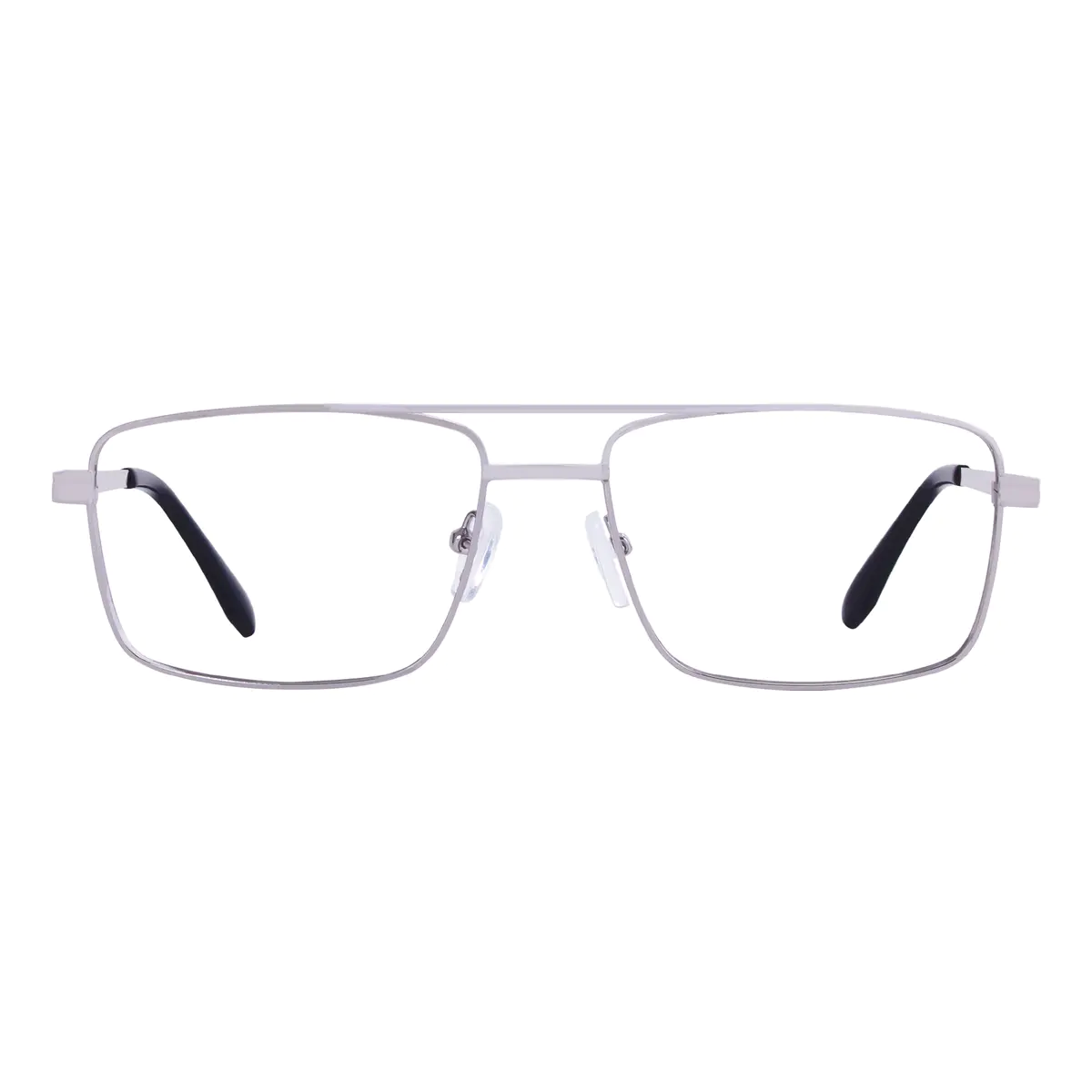 Rectangle Silver Eyeglasses