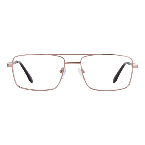 Rectangle Brown Eyeglasses