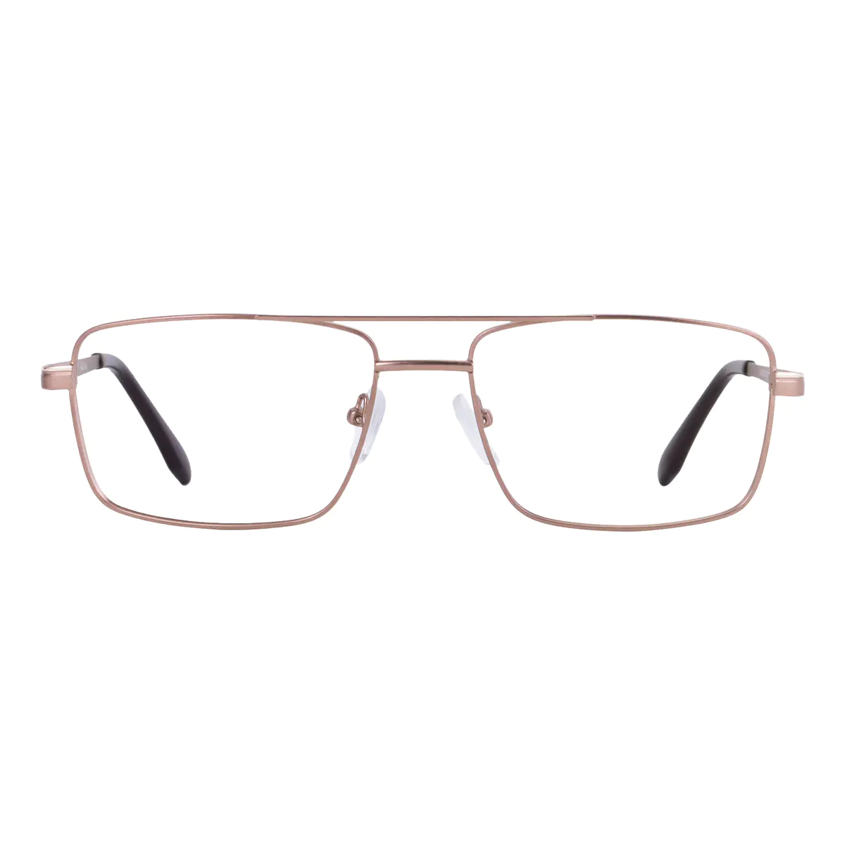 Rectangle Brown Eyeglasses