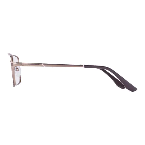 Rectangle Brown Eyeglasses