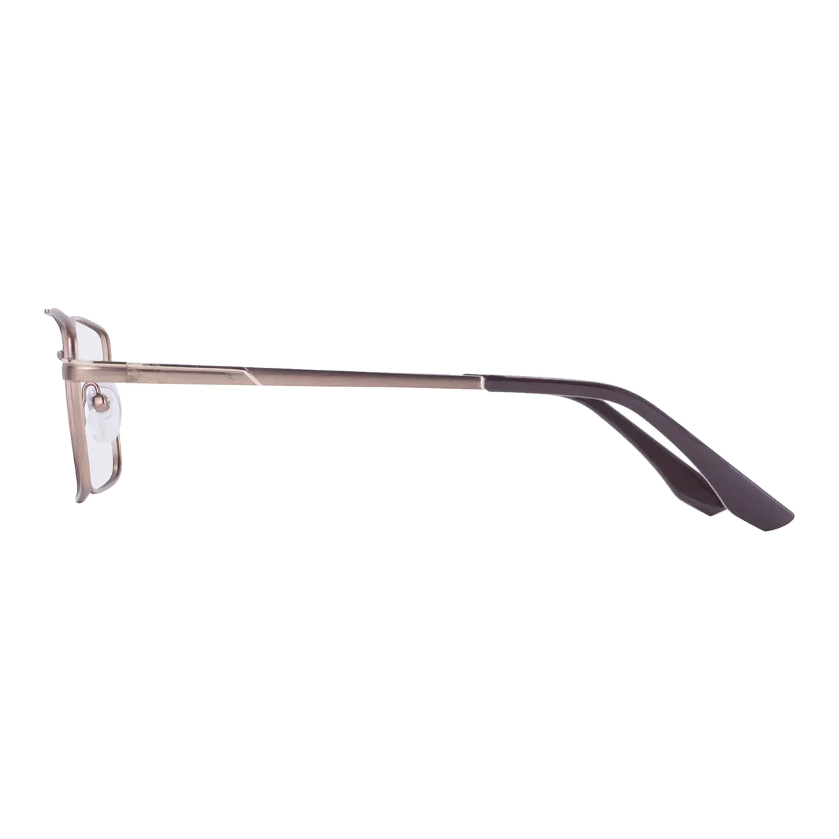 Rectangle Brown Eyeglasses