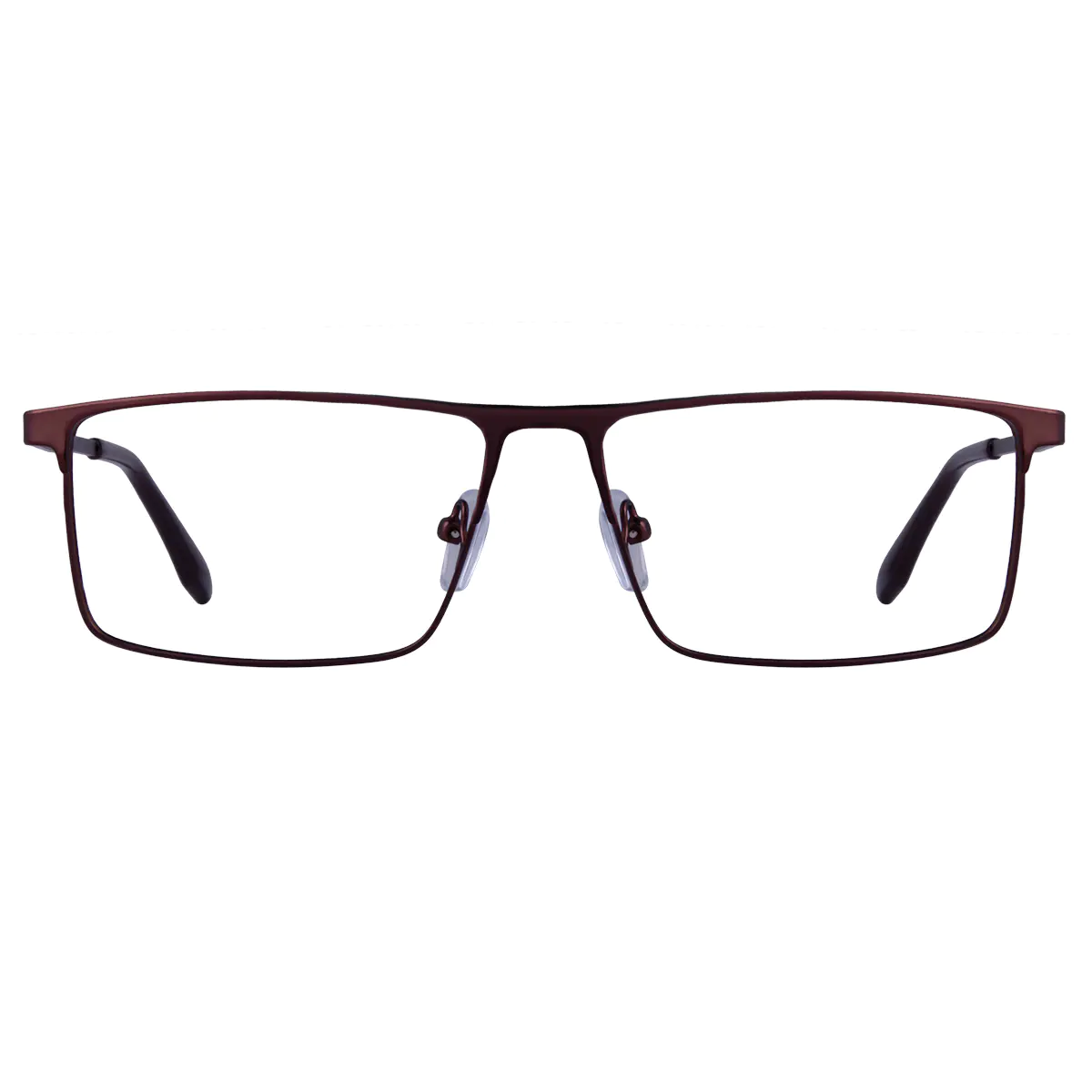 Rectangle Brown Eyeglasses