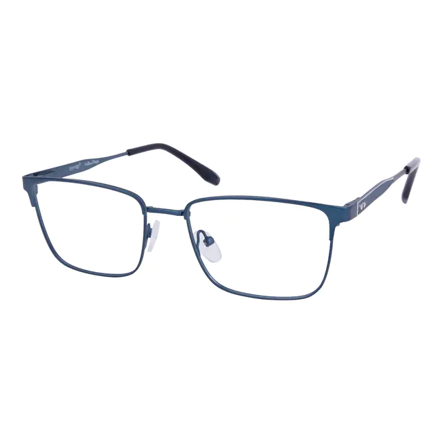 Rectangle Navy Blue Eyeglasses