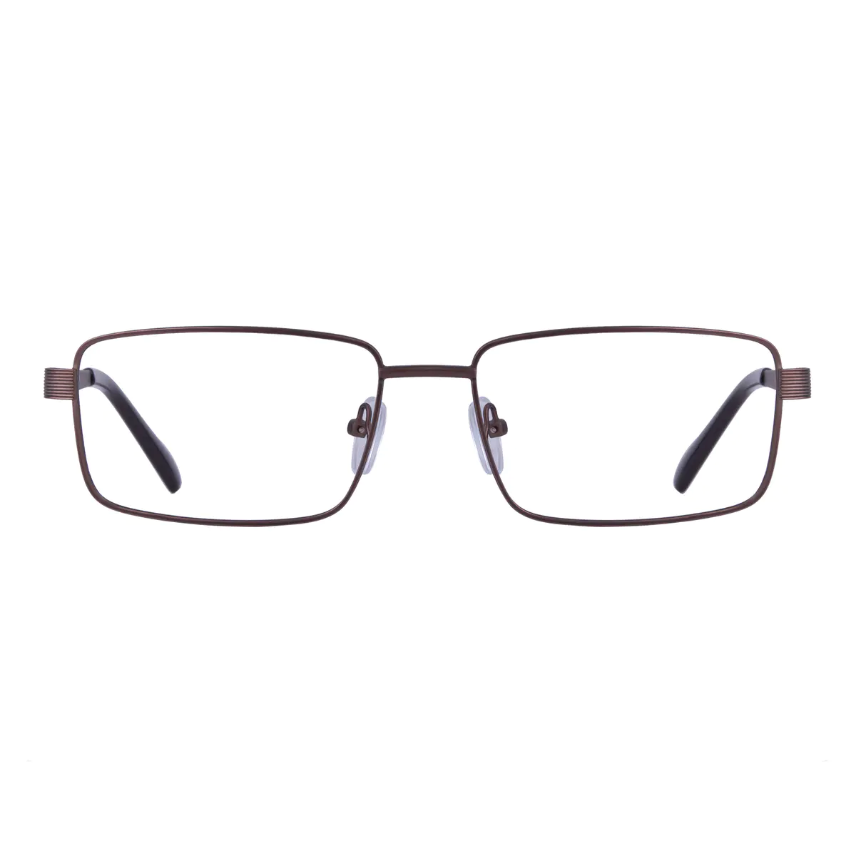 Rectangle Brown Eyeglasses