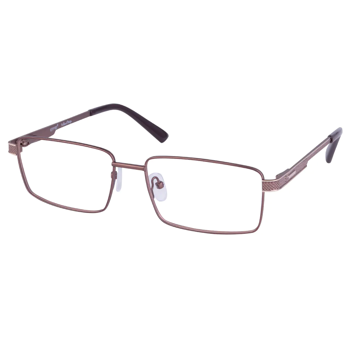 Rectangle Brown Eyeglasses