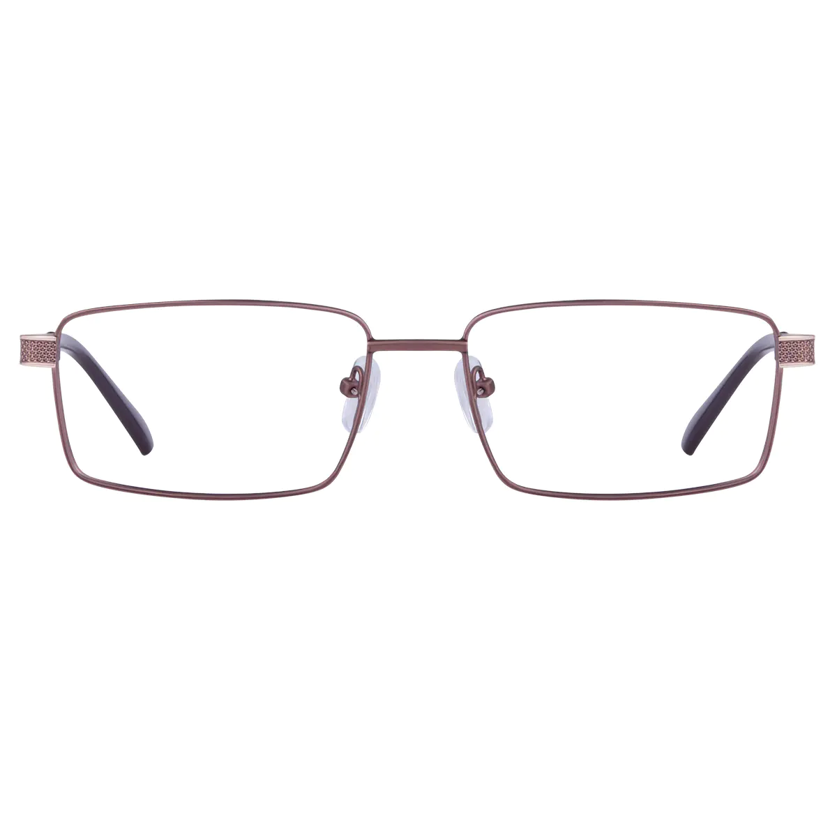Rectangle Brown Eyeglasses