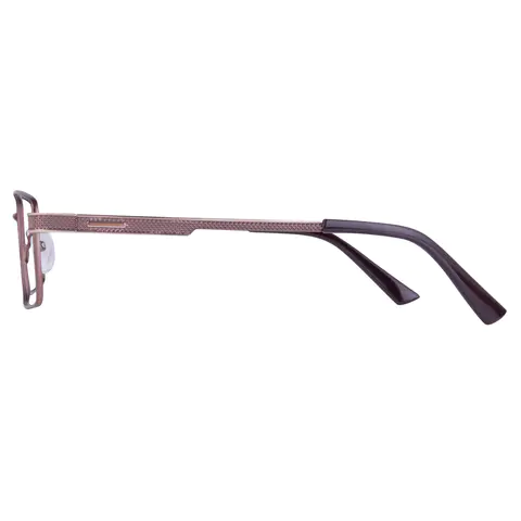 Rectangle Brown Eyeglasses