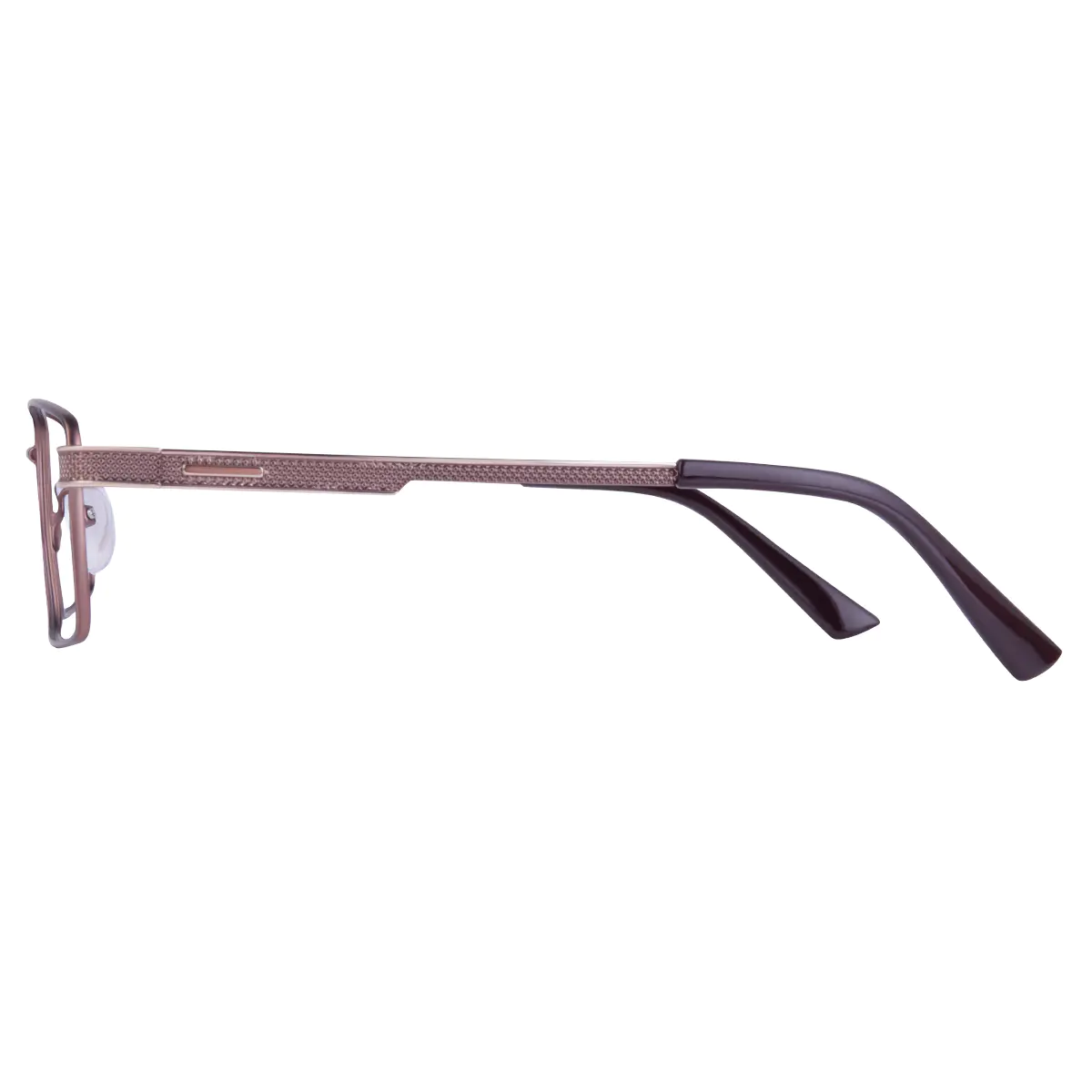 Rectangle Brown Eyeglasses
