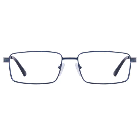 Rectangle Blue Eyeglasses