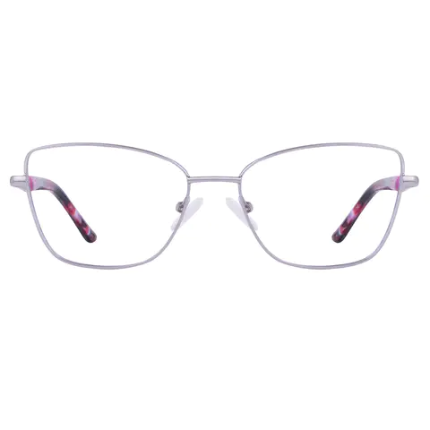 Square Silver Eyeglasses