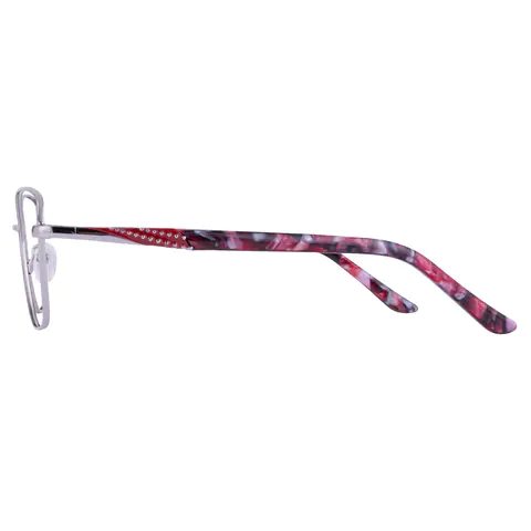 Square Silver Eyeglasses
