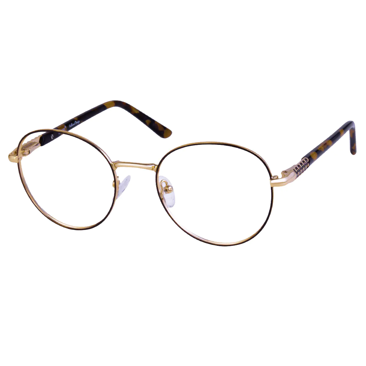 Round Gold Eyeglasses
