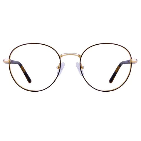Round Gold Eyeglasses