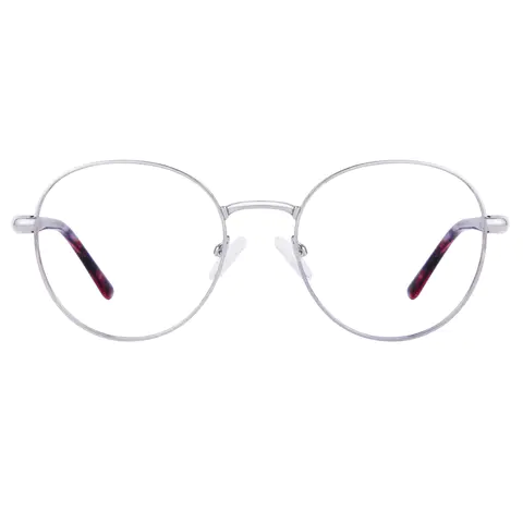 Round Silver Eyeglasses