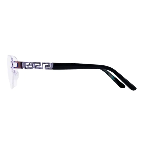 Square Purple Eyeglasses
