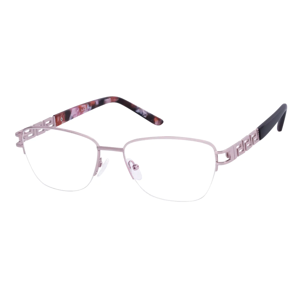 Square Pink Eyeglasses