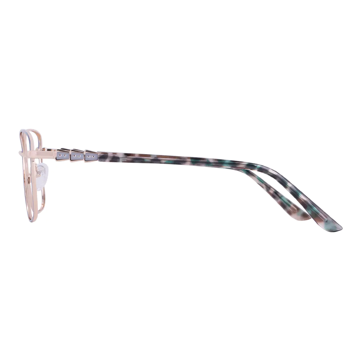 Square Gold Eyeglasses