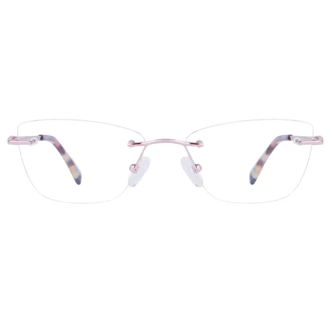 Square Rose Gold Eyeglasses