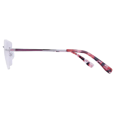 Square Silver Eyeglasses
