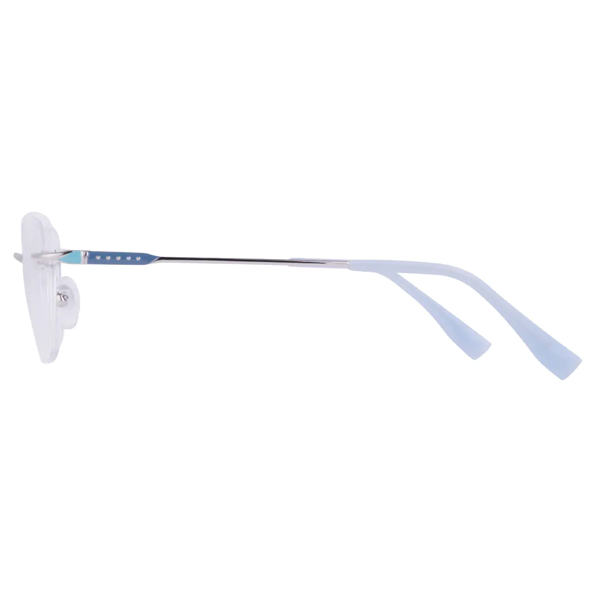 Square Silver Eyeglasses