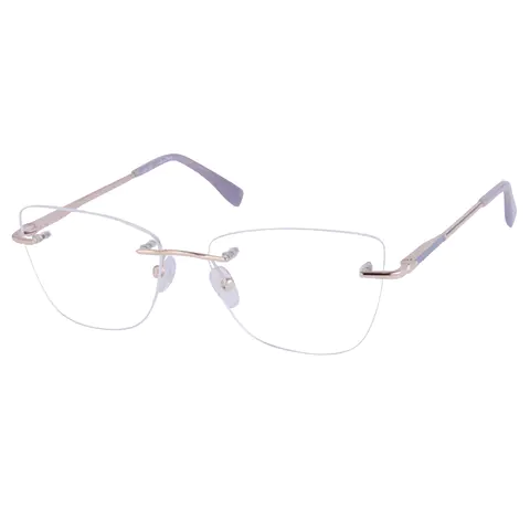 Square Gold Eyeglasses