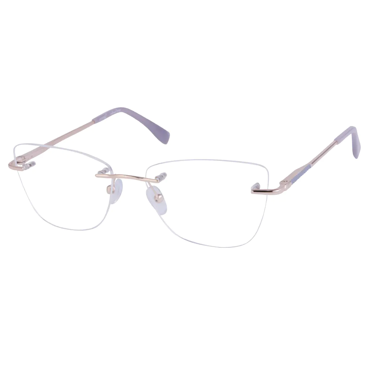 Square Gold Eyeglasses