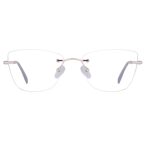 Square Gold Eyeglasses