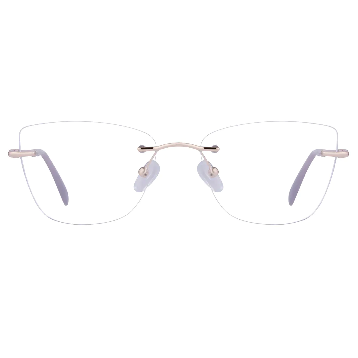 Square Gold Eyeglasses