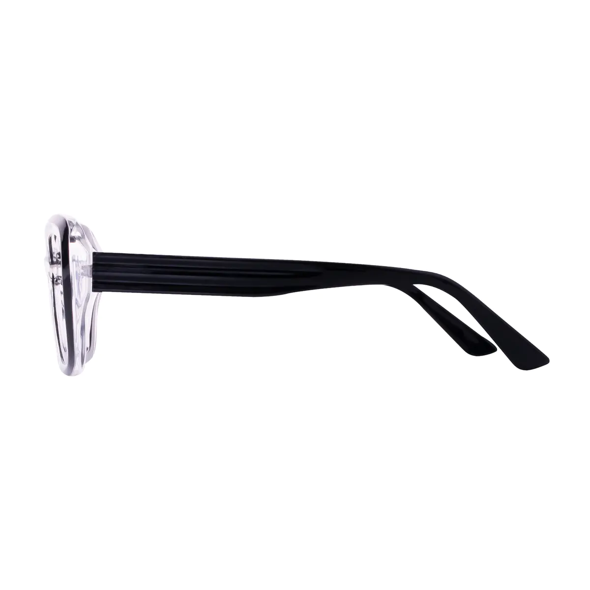 Rectangle Black/Clear Eyeglasses