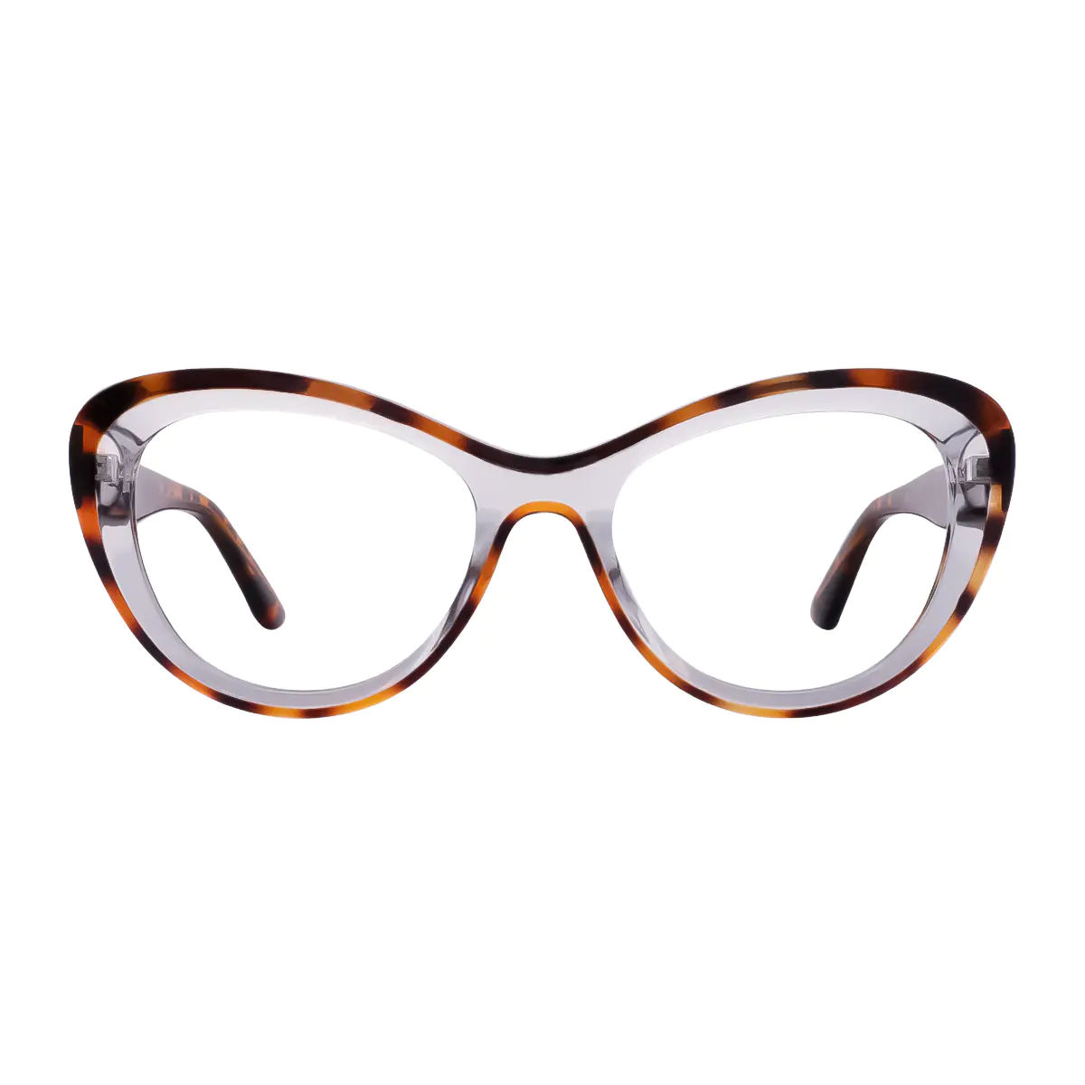 Cat-eye Tortoiseshell/Clear Eyeglasses