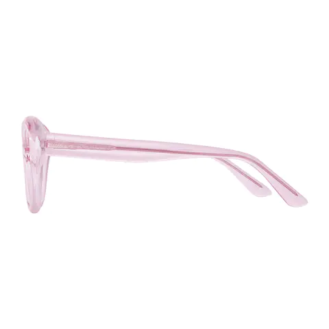 Cat-eye Transparent Pink Eyeglasses