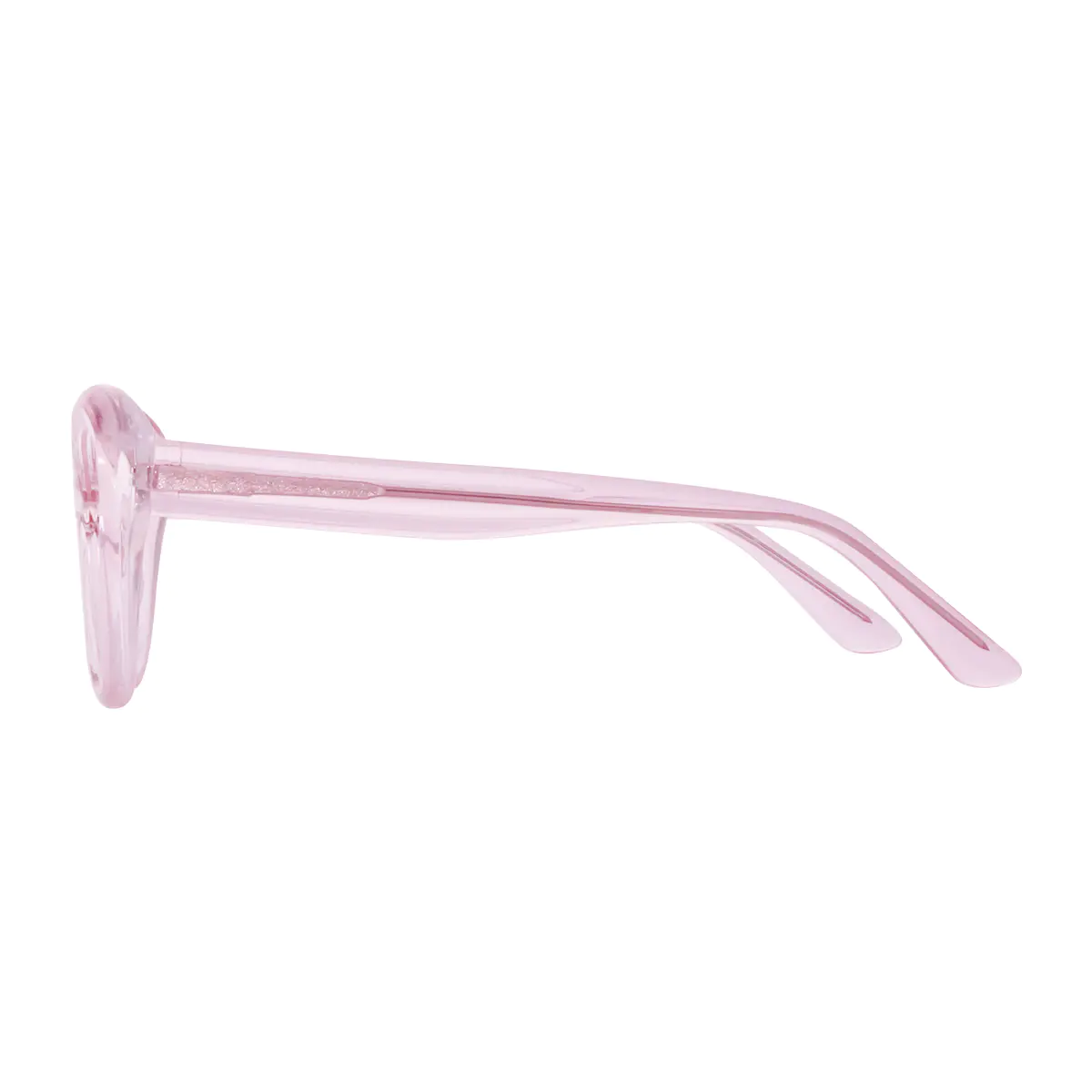 Cat-eye Transparent Pink Eyeglasses