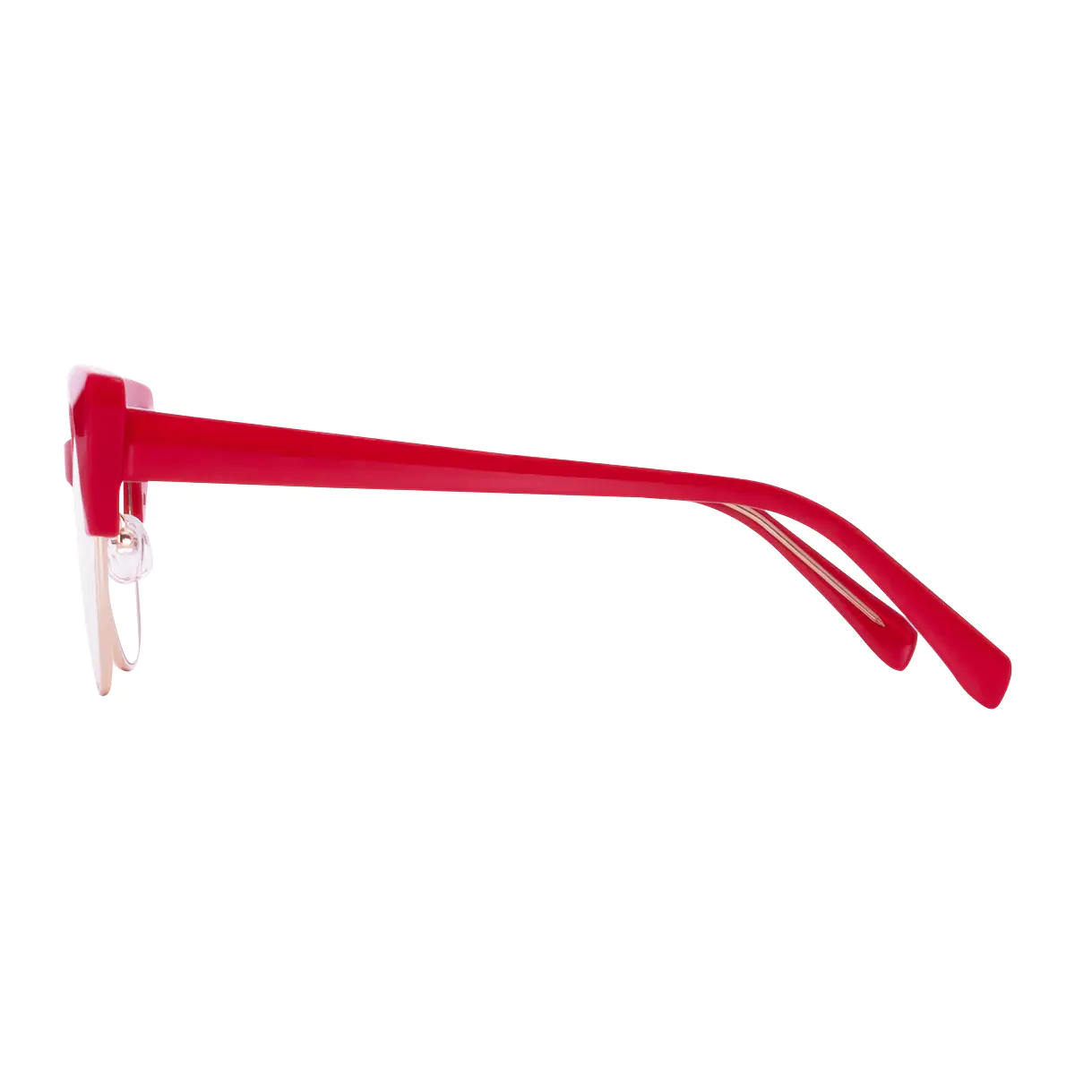 Cat-eye Red/Gold Eyeglasses