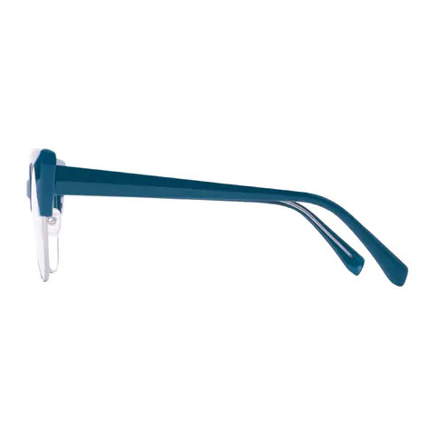 Cat-eye Navy Blue Eyeglasses