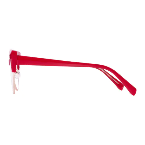 Cat-eye Red/Gold Eyeglasses