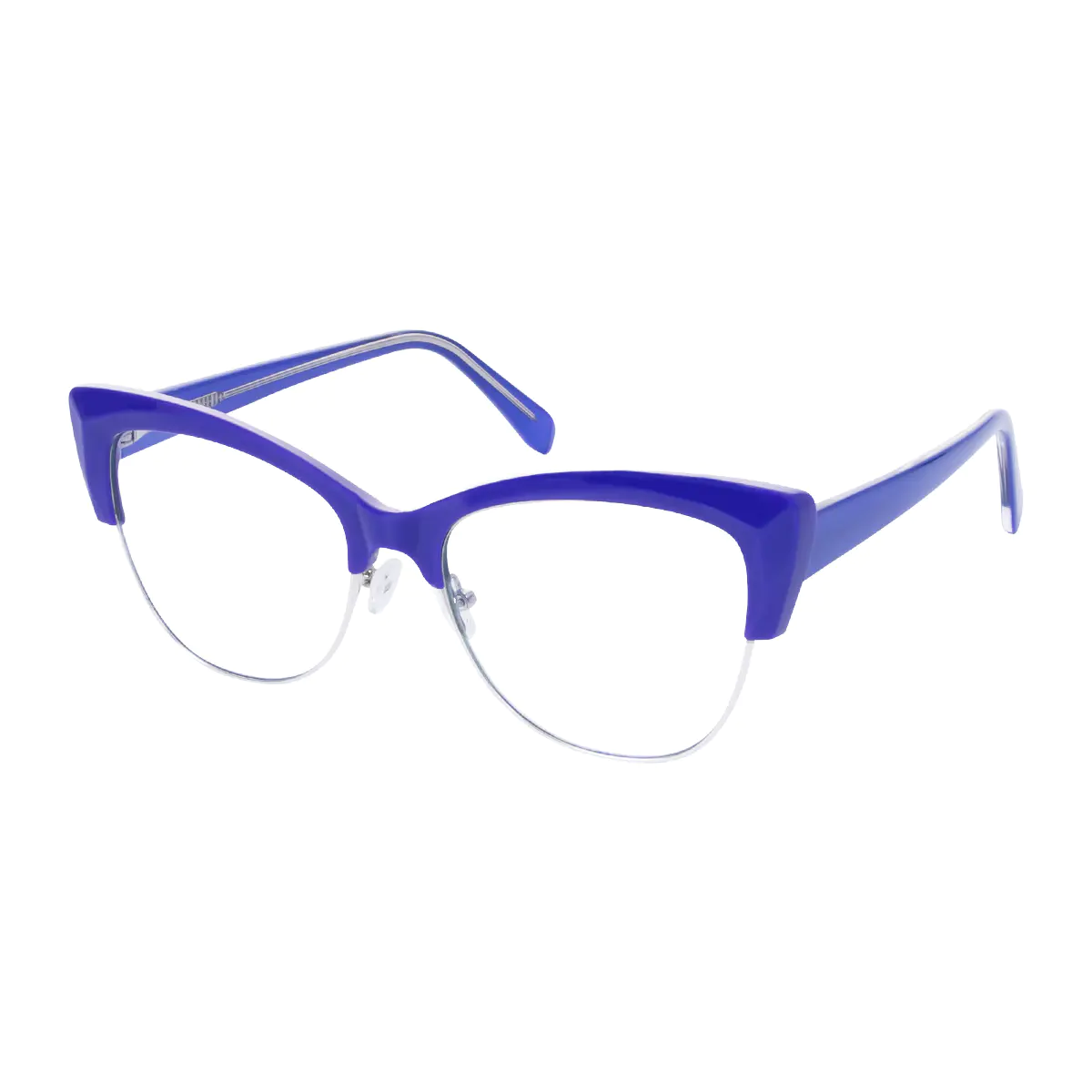 Cat-eye Blue Eyeglasses